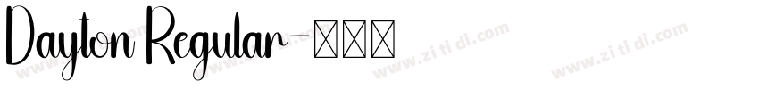 Dayton Regular字体转换
